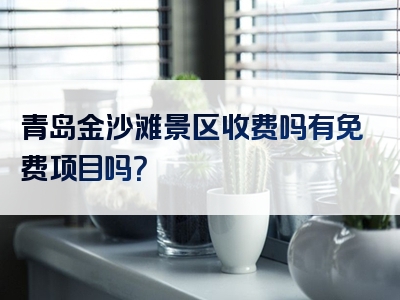 青岛金沙滩景区收费吗有免费项目吗？