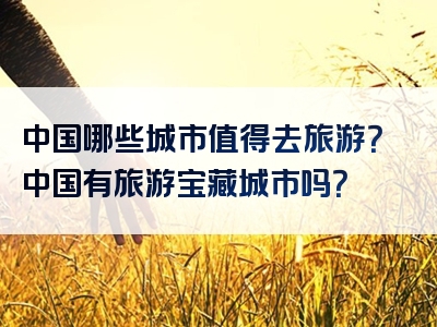 中国哪些城市值得去旅游？中国有旅游宝藏城市吗？