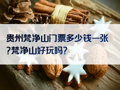 贵州梵净山门票多少钱一张？梵净山好玩吗？