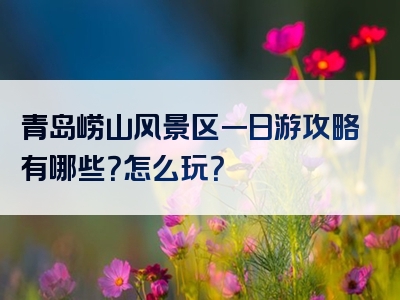 青岛崂山风景区一日游攻略有哪些？怎么玩？