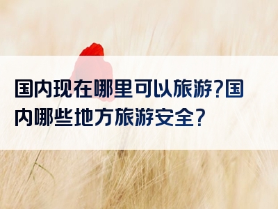 国内现在哪里可以旅游？国内哪些地方旅游安全？