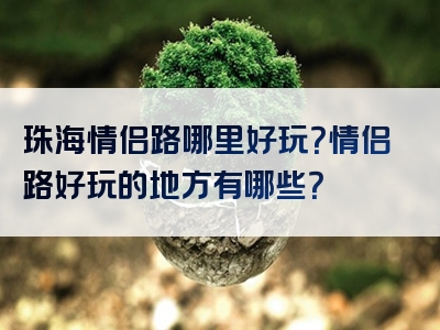 珠海情侣路哪里好玩？情侣路好玩的地方有哪些？