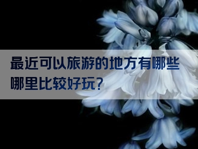 最近可以旅游的地方有哪些哪里比较好玩？