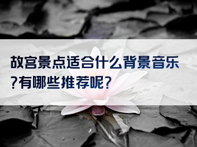 故宫景点适合什么背景音乐？有哪些推荐呢？
