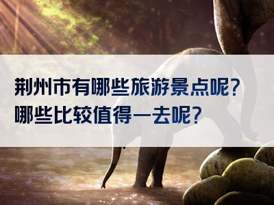 荆州市有哪些旅游景点呢？哪些比较值得一去呢？