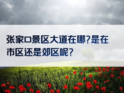 张家口景区大道在哪？是在市区还是郊区呢？