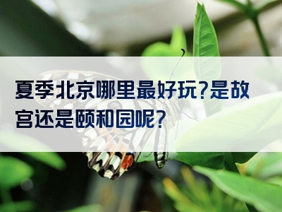 夏季北京哪里最好玩？是故宫还是颐和园呢？