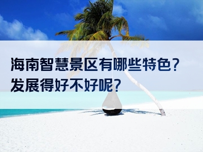 海南智慧景区有哪些特色？发展得好不好呢？