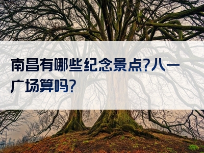 南昌有哪些纪念景点？八一广场算吗？