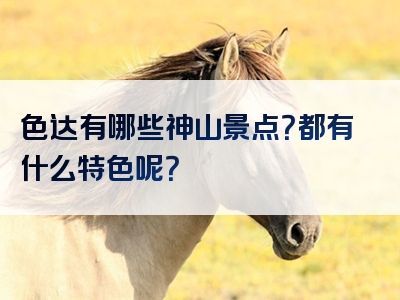 色达有哪些神山景点？都有什么特色呢？