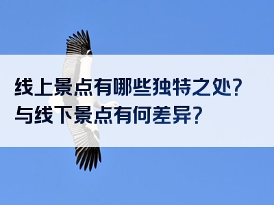 线上景点有哪些独特之处？与线下景点有何差异？