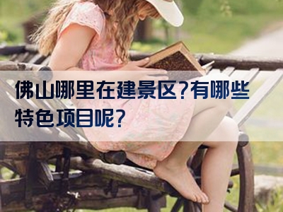 佛山哪里在建景区？有哪些特色项目呢？