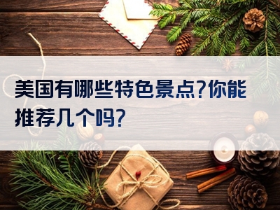美国有哪些特色景点？你能推荐几个吗？