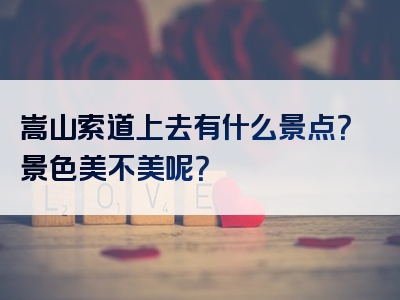 嵩山索道上去有什么景点？景色美不美呢？