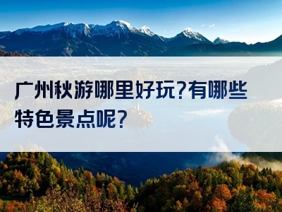 广州秋游哪里好玩？有哪些特色景点呢？