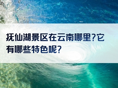 抚仙湖景区在云南哪里？它有哪些特色呢？