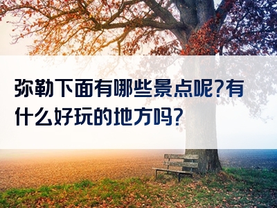 弥勒下面有哪些景点呢？有什么好玩的地方吗？