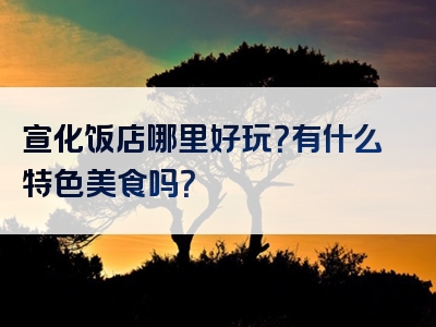 宣化饭店哪里好玩？有什么特色美食吗？