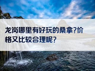 龙岗哪里有好玩的桑拿？价格又比较合理呢？