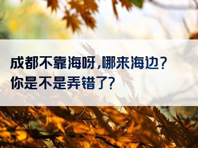 成都不靠海呀，哪来海边？你是不是弄错了？