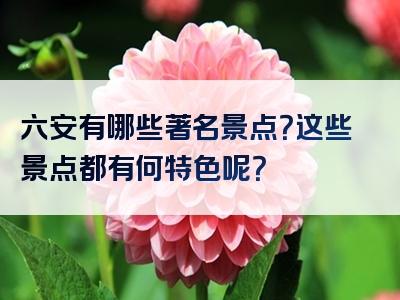 六安有哪些著名景点？这些景点都有何特色呢？