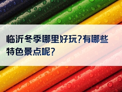 临沂冬季哪里好玩？有哪些特色景点呢？