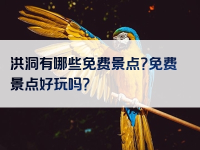 洪洞有哪些免费景点？免费景点好玩吗？