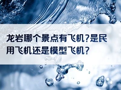 龙岩哪个景点有飞机？是民用飞机还是模型飞机？
