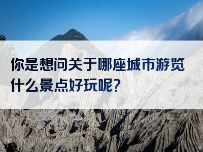 你是想问关于哪座城市游览什么景点好玩呢？