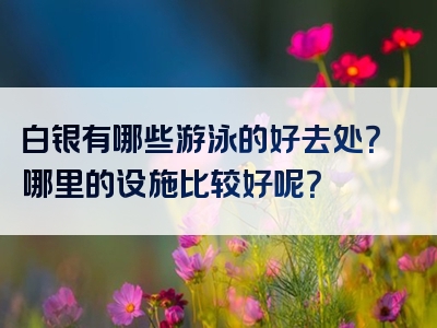 白银有哪些游泳的好去处？哪里的设施比较好呢？