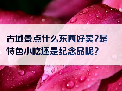 古城景点什么东西好卖？是特色小吃还是纪念品呢？