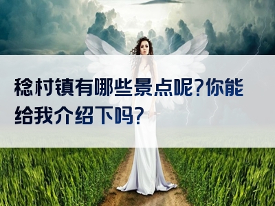 稔村镇有哪些景点呢？你能给我介绍下吗？