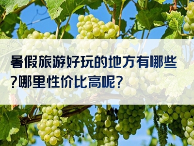 暑假旅游好玩的地方有哪些？哪里性价比高呢？